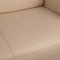 Beige Leather 2-Seater Sofa from FSM 4