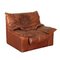 Fauteuil en Mousse et Cuir, 1970s 1