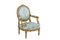 Louis XVI Style Armchairs in Gilded Wood, 1880, Set of 2 4