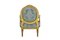 Louis XVI Style Armchairs in Gilded Wood, 1880, Set of 2 5