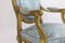 Louis XVI Armlehnstühle aus vergoldetem Holz, 1880, 2er Set 8