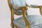 Louis XVI Style Armchairs in Gilded Wood, 1880, Set of 2 8