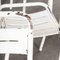 French White Metal Stacking Outdoor Chairs, 1950s, Set of 8 8