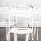 French White Metal Stacking Outdoor Chairs, 1950s, Set of 8 6