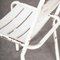 Sedie da esterni impilabili in metallo bianco, Francia, anni '50, set di 8, Immagine 2