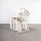 French White Metal Stacking Outdoor Chairs, 1950s, Set of 8 9