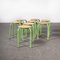 French Stacking School Stools in Mint, 1960s, Set of 8, Image 1