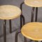 French Stacking School Stools in Brown, 1960s, Set of 4 5