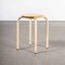 French Stacking School Stool in Pink, 1960s 3