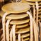French Stacking School Stool in Pink, 1960s, Image 4
