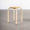 French Stacking School Stool in Pink, 1960s 5