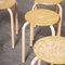 French Stacking School Stools in Pink, 1960s, Set of 8 4