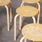 Tabourets d'École Empilables en Rose, France, 1960s, Set de 8 4