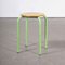 Tabouret d'École Empilable Menthe, France, 1960s 5