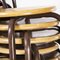 French Stacking School Stools in Brown, 1960s, Set of 24, Image 2