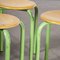 French Stacking School Stools in Mint, 1960s, Set of 4 2