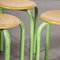 French Stacking School Stools in Mint, 1960s, Set of 4, Image 2