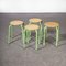 French Stacking School Stools in Mint, 1960s, Set of 4 3