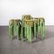 French Stacking School Stools in Mint, 1960s, Set of 24 1