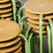 French Stacking School Stools in Mint, 1960s, Set of 24 4