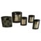 Schwarze Studio-Line Vasen aus Porzellan von Dresler & Treyden für Rosenthal, 5er Set 1