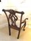 Antique Victorian Carved Mahogany Desk Chair, Image 3