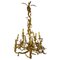 Large Gilt Bronze and Chased Chandelier 1