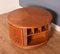 Teak Round Squared Drum Coffee Table from Nathan 5