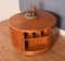 Teak Round Squared Drum Coffee Table from Nathan 2