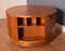 Teak Round Squared Drum Coffee Table from Nathan 8
