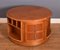 Teak Round Squared Drum Coffee Table from Nathan 1