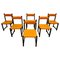 Brutalist Dining Chairs by Emiel Veranneman for Decoene, 1970s, Set of 6 1
