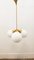 Sputnik Suspension with Glossy White Globes 14