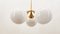 Sputnik Suspension with Glossy White Globes 2