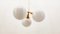 Sputnik Suspension with Glossy White Globes 3