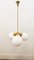 Sputnik Suspension with Glossy White Globes 13