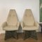 Brutalist High Back Armchairs Attributed to Adrian Pearsall, Set of 2 7