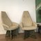 Brutalist High Back Armchairs Attributed to Adrian Pearsall, Set of 2 1