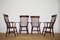 Chaises de Ferme Windsor Victoriennes, Angleterre, Set de 4 1