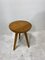 Vintage Solid Elm Side Table, 1950s 5