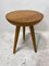 Table d'Appoint Vintage en Orme Massif, 1950s 6