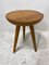 Vintage Solid Elm Side Table, 1950s, Image 6