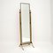 Antique Neoclassical Style Brass Cheval Mirror by Peerage 1