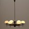 Chandelier in Brass, Glass and Teak, 1950s, Image 8