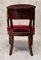 Restoration Period Desk Chair in Cuban Mahogany, 19th-Century 4