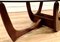 Tavolino da caffè ovale in legno di noce americano di Maison Kroehler, Stati Uniti, anni '60, Immagine 2