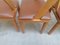 Vintage Leather & Wooden Chairs, 1960s, Set of 6, Image 13