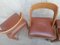 Vintage Leather & Wooden Chairs, 1960s, Set of 6, Image 10