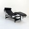 Black LC4 Lounge Chair by Le Corbusier for Cassina, 1970s 1
