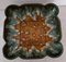 Vintage Art Deco Square Ceramic Fruit Bowl from Jaspe Longwy, France, Image 1